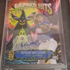 Wild Card Wicked Hits 2025 Ethan Holliday Autograph Third Baseman Rockies