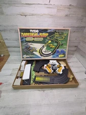 1980s Tyco Daredevil Jump with Nite Glow Racing Set Original Box W/ 2 Cars *