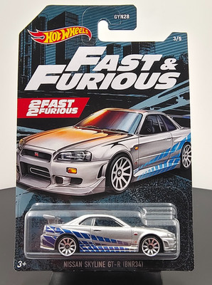 Hot Wheels FAST & FURIOUS NISSAN SKYLINE GT-R BNR34 2020 - NEU & OVP