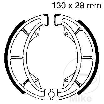 EBC spring brake shoes 7860299 ALTN: 7323033