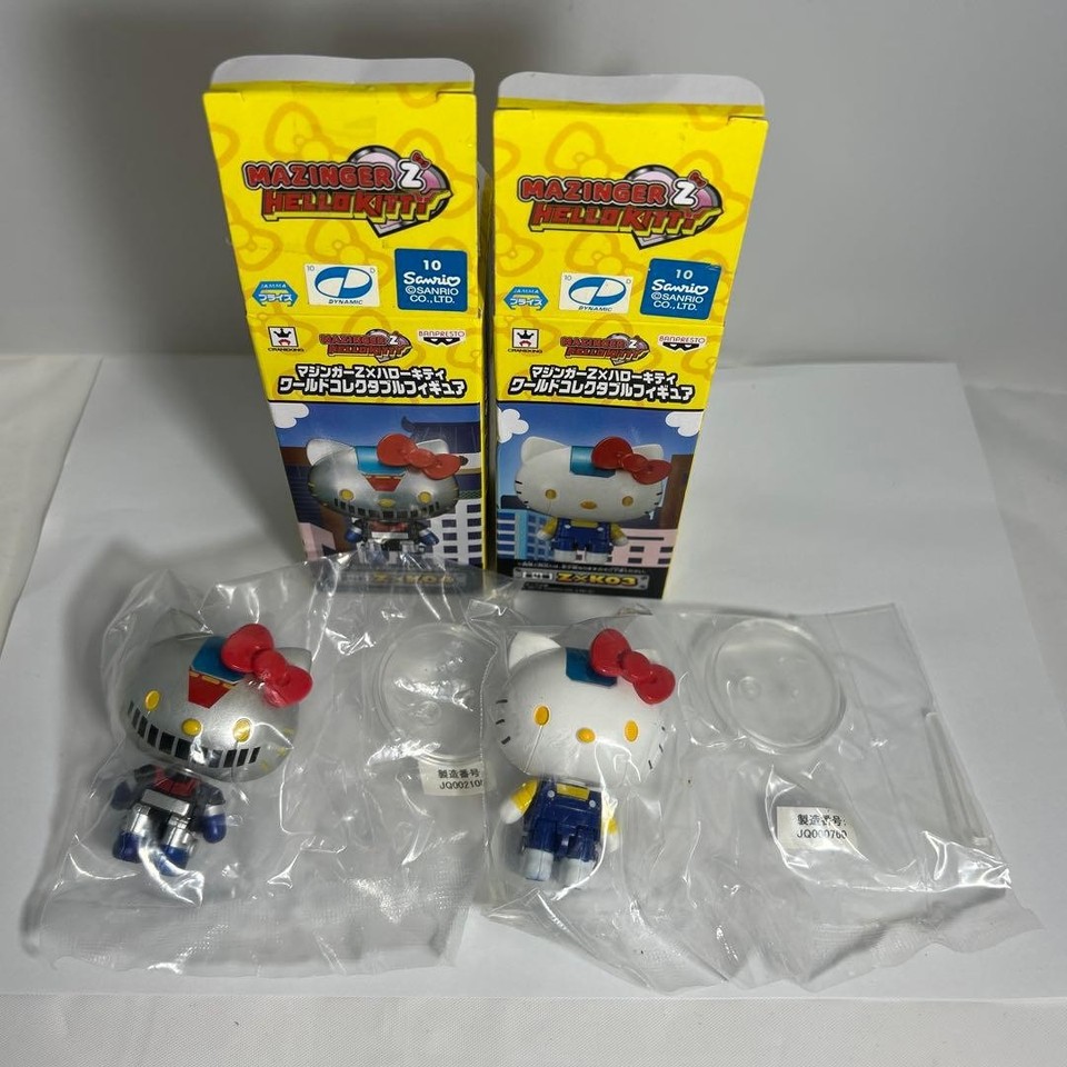 Mazinger Z x Hello Kitty World Collectable Figure 2 pieces Ho2 | eBay