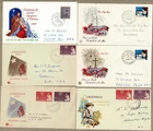 Australia 1957 - 1964 Mixed Lot FDC Cover x6 inc Christmas