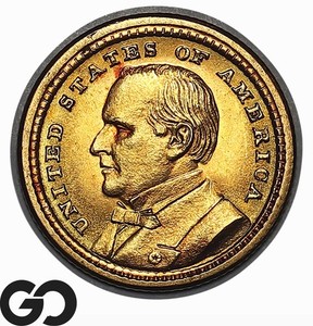 1903 Louisiana Purchase Commemorative Gold Dollar, $1 Gold McKinley