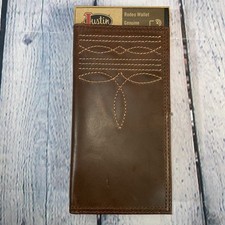 Justin Men's Rodeo Wallet Brown Leather Boot Stitch Detail 22125767W3