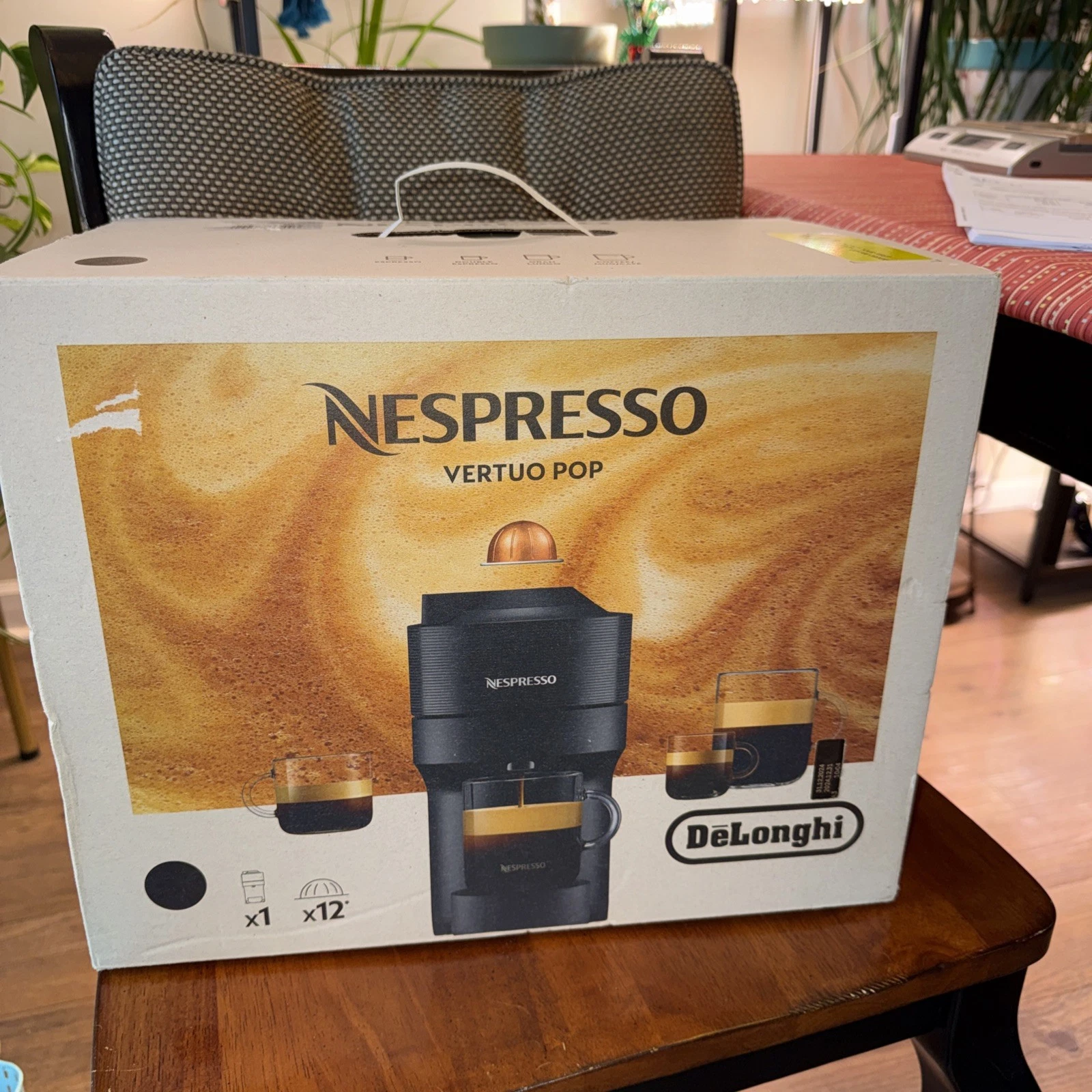 DeLonghi Nespresso Vertuo Pop, Espresso & Coffee Maker New In Box With Extras