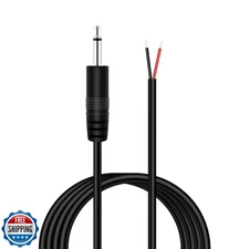 Fancasee 3.5mm 1/8" to Speaker Wire, 10FT 3.5mm TS Mono Male Plug