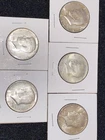 5x 1967 Kennedy Half Dollar 50C Coins Lot Uncertified