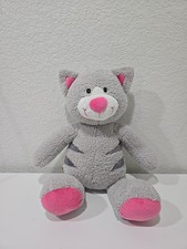 2008 Build A Bear Snazzy Kitty Gray Cat Plush Stuffed Animal Toy 17"