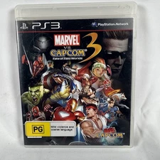 Marvel VS Capcom 3: Fate Of Two Worlds + Manual - PS3 - Tested & Working