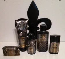 Bath and Body Works Vanilla Noir 5 piece Complete set Men's Collection