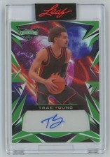 Trae Young 2023-24 Leaf Vibrance Auto 8 Ba-ty2 Atlanta Hawks