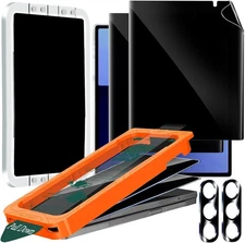  [Auto-Dust Removal] 2 Pack Privacy Screen Protector for Samsung Z Fold 7-Black