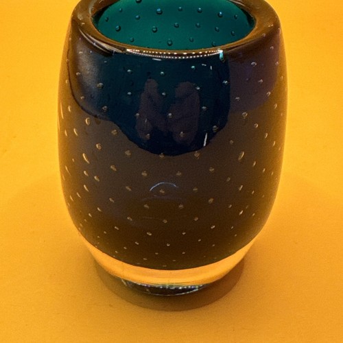 Erickson Bullicante Blown Glass Blue Votive - Picture 3 of 9