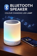 Wireless Bluetooth Speaker with Colour Changing Night Light – USB Rechargeable