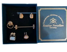 Reutter Porzellan Dollhouse Furniture Bathroom Accessories Fixtures With Box 