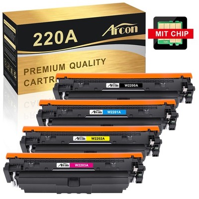 XL Toner Für HP 220A W2200A Color LaserJet Pro 4202 dn dw MFP 4302 fdw mit Chip