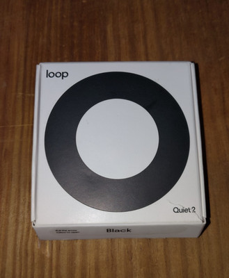 Loop Earplugs Quiet 2, Black Open Box, Noise Reduction 14 Decibels