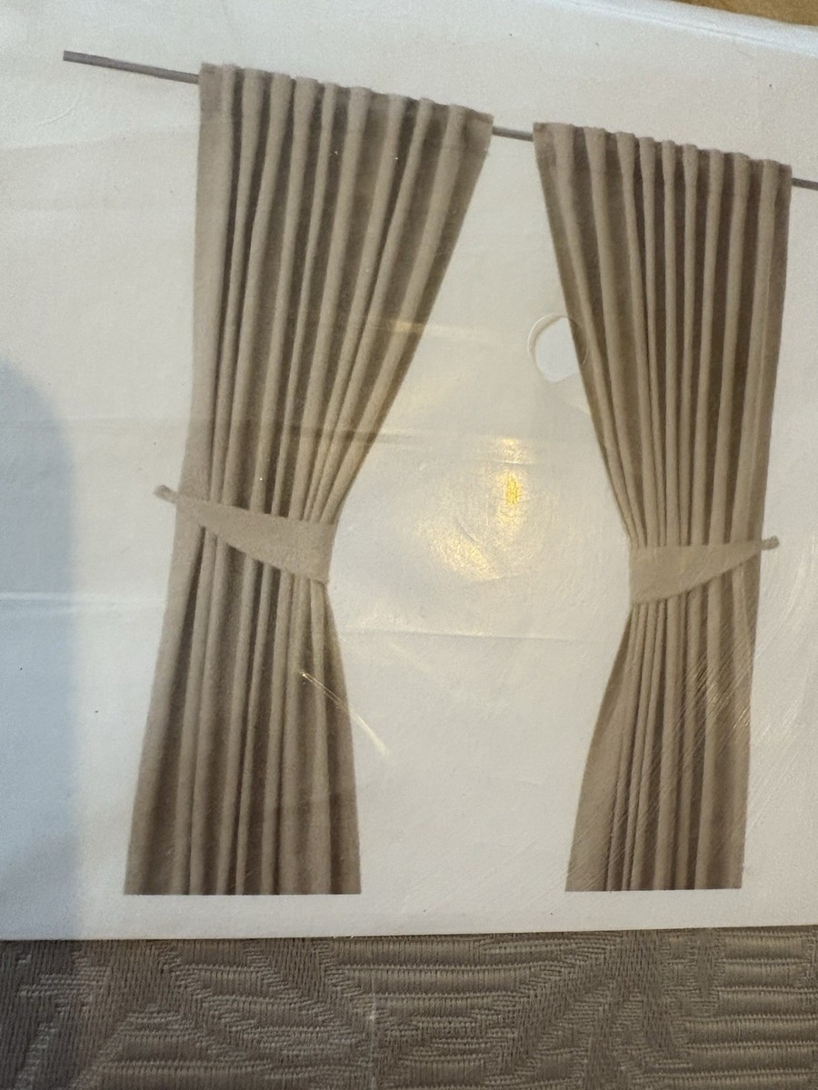 IKEA BLEKVIVA ジャガード織 カーテン　4枚 New in Package Ikea Blekviva Curtains 57