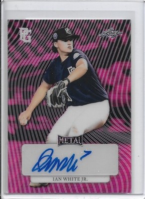 2023 Leaf Metal Perfect Game IAN WHITE, JR  Autograhph 1/1 Proof EAST CAROLINA