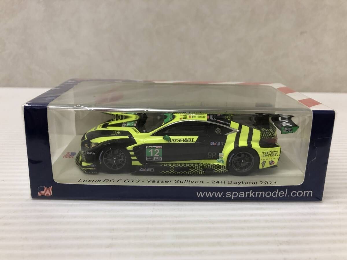 ミニカー Lexus RC F GT3 AIM Vasser Sullivan SPARK 1/43 Lexus RC F GT3 AIM Vasser Sullivan Diecast Model