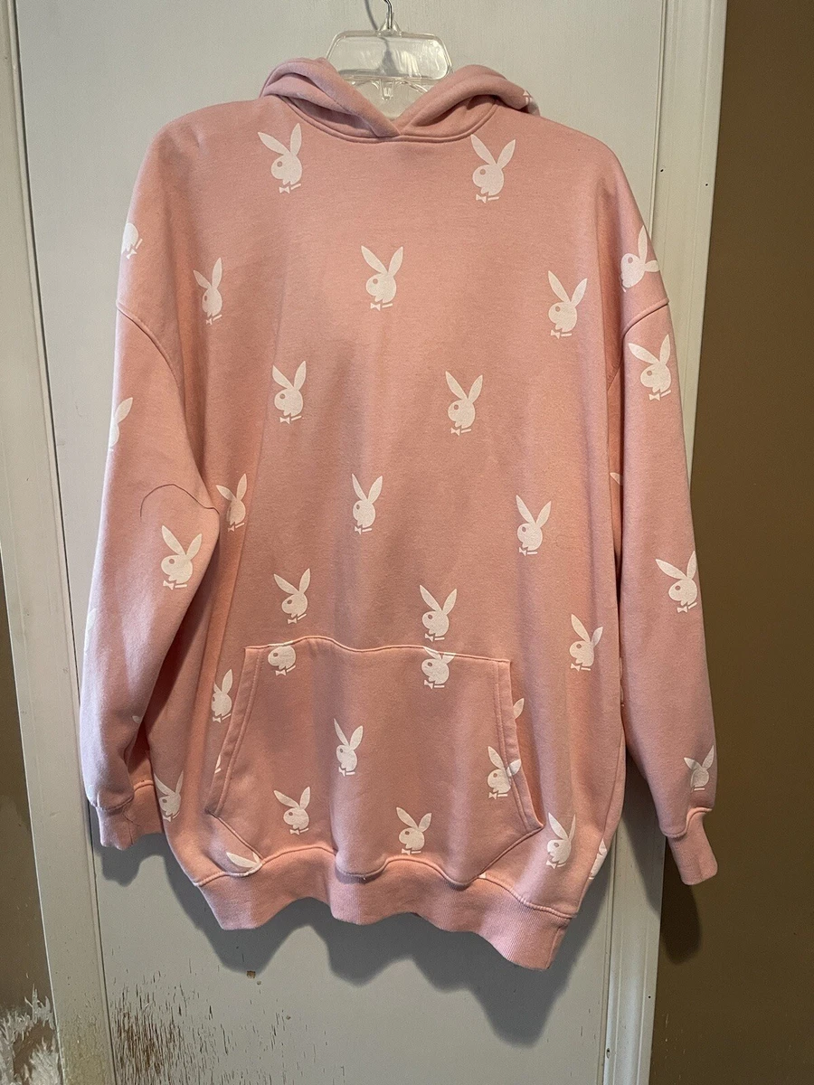 Playboy bunny hoodie pink hot sale