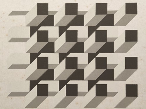 ITALO VIOLANTE SIGNED ORIGINAL LIMITED EDITION ABSTRACT BLOCK SCREEN PRINT 37/50 - Picture 4 of 22