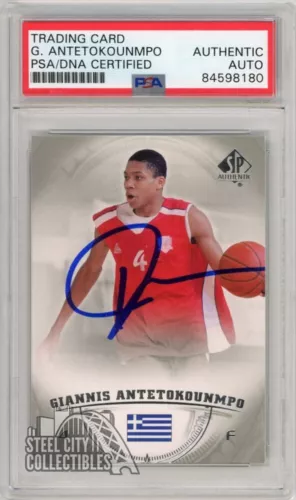 Giannis Antetokounmpo 2013-14 SP Authentic Rookie Autograph Card #36 PSA/DNA