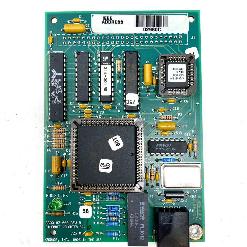 Kronos 8600947 Ethernet Option Board 400 Series 6600187-999 Rev B NIB - Image 2 of 4