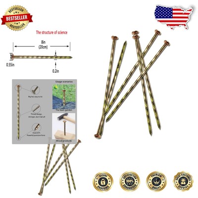 Spiral 8-Inch Galvanized Garden Stakes - 100 Pack for Enhanced Stability