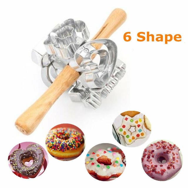 Metal Revolving Donut Cutter Pastry Dough Baking Roller For Cooking
