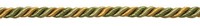 "OlivgrüN Gold 5/16\" Dekoratives Zierseil-Flechtband Peaceful Harmony Pro Yard"