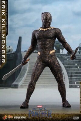 2018 1/6 Marvel Black Panther Erik Killmonger Figure Hot 2018 1/6 Marvel Black Panther Erik Killmonger Figure Hot