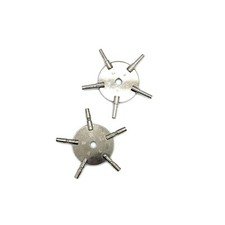 Set of 2 Pocket Watch Winding Keys 5 Prong 3,5,7,9,11/ 2,4,6,8,10 Watch Tools