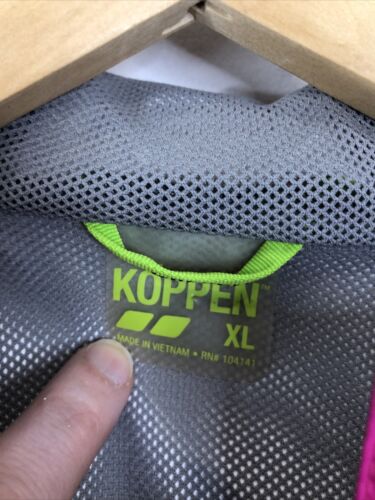 Koppen Girls Youth XL Pink Hooded Windbreaker Jacket Coat - Picture 2 of 12