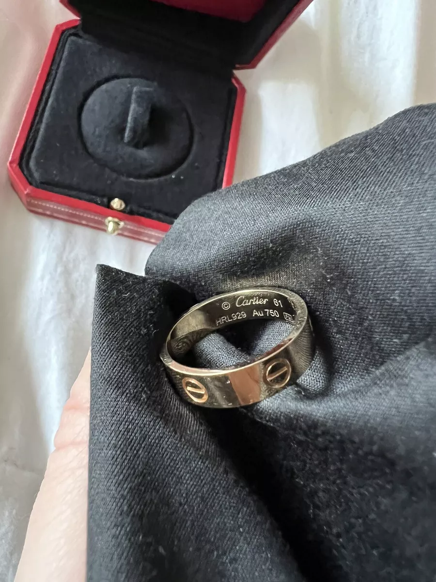 Sold at Auction: Cartier Love Ring. 18k Yellow Gold Size 7