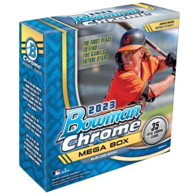 2023 BOWMAN CHROME BASEBALL MEGA BOX (35 Cards) MLB Brand New 