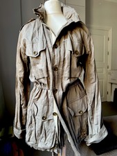 L'agence  Parka/hooded Coat Wrinkled Look, Khaki-green  Xs