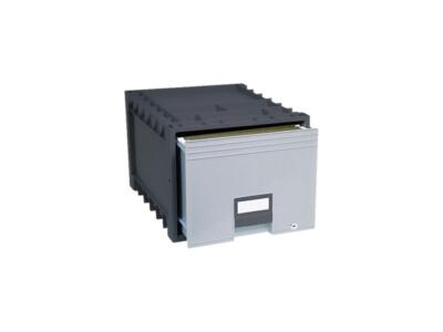 Storex 61178U01C Archive Drawer for Letter Files Storage Box, 18'' Depth, Black/G