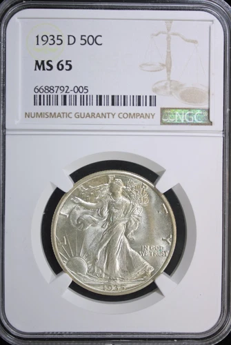 1935-D Walking Liberty Half Dollar NGC MS-65 (2531838)