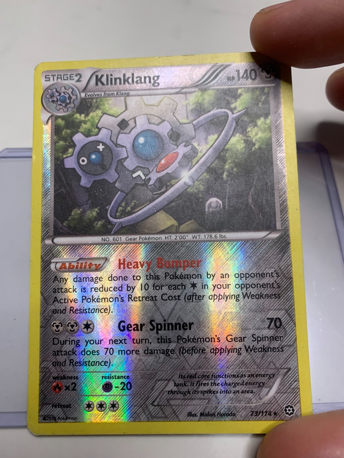 Klinklang 73/114 XY-Steam Siege Reverse Holo *Smoker’s Collection*