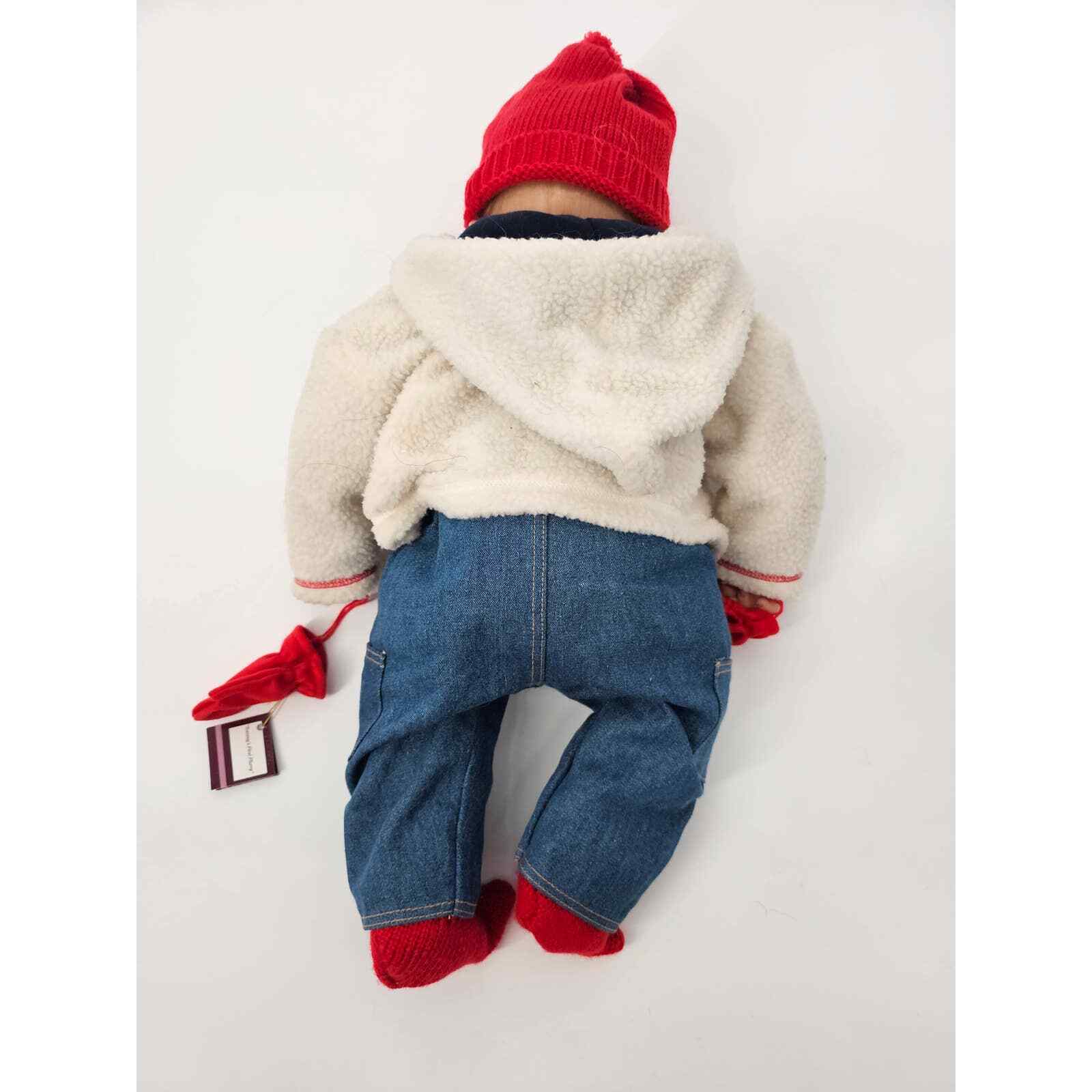 Ashton Drake Reborn Baby Doll Boy Tommys First Flurry Blonde Hair Blue