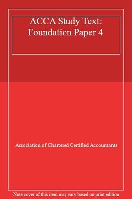 ACCA Study Text. 9780751700022