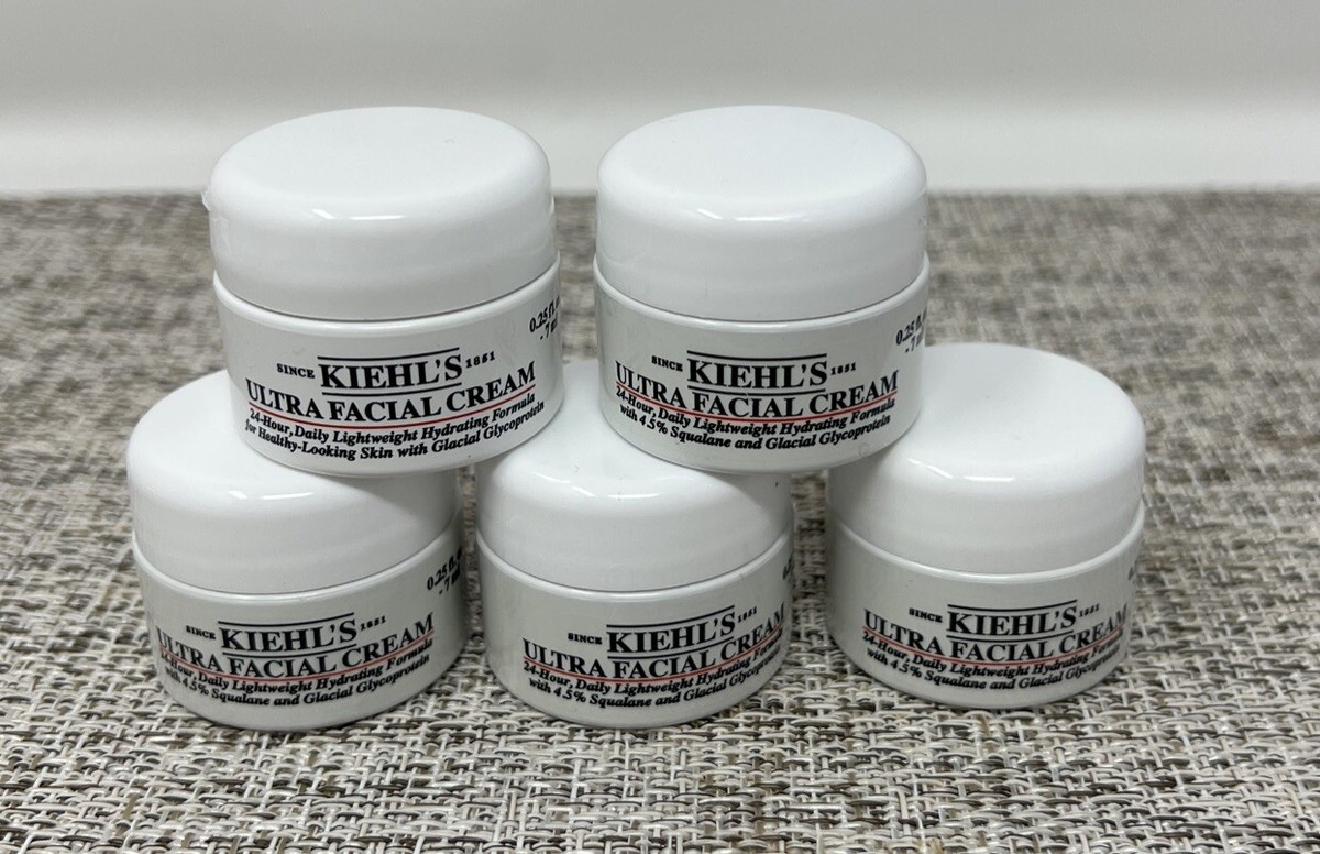 5 pk KIEHL'S ULTRA FACIAL CREAM 0.25 oz / 7 ml (SAMPLE SIZE) F106