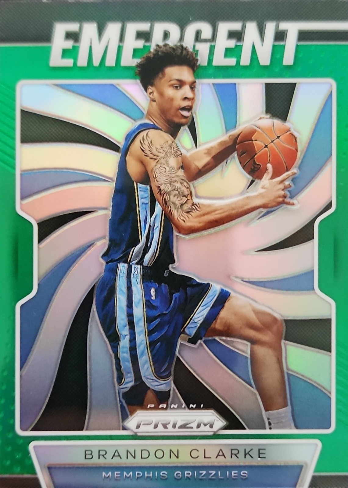 2019 Panini Prizm Emergent Green #28 Brandon Clarke