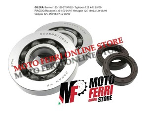 CUSCINETTI E PARAOLI PIAGGIO HEXAGON LX 180 2T LC ALBERO MOTORE