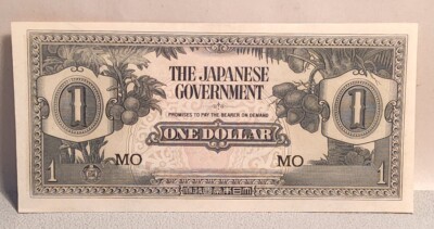 Nice! WWII Japanese Government One Dollar Bank Note MO. VG. #-5 | eBay