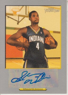 2006-07 Topps Turkey Red Autographs Shawne Williams B - Indiana Pacers