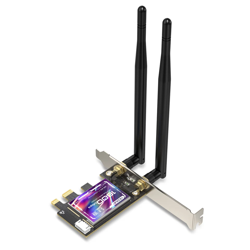 Desktop PC PCI-e Wireless Adapter WiFi 6 BT 5.2 Dual Band 11AX 11AC RTL8852 Card - Image 4 of 4