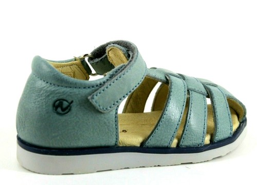 Naturino Infant Kids Boys UK 7.5 EU25 Sky Blue Leather T Bar Touch Close Sandals - Picture 3 of 8
