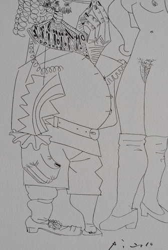 Pablo Picasso: L'Homme Mit Pfeife, Lithografie Erotisch Unterzeichnet - Bild 7 von 10